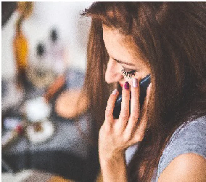 Woman on Phone Woman on Phone